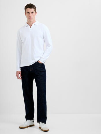 Long Sleeve Ottoman Trophy Neck Shirt