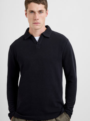 Long Sleeve Ottoman Trophy Neck Shirt