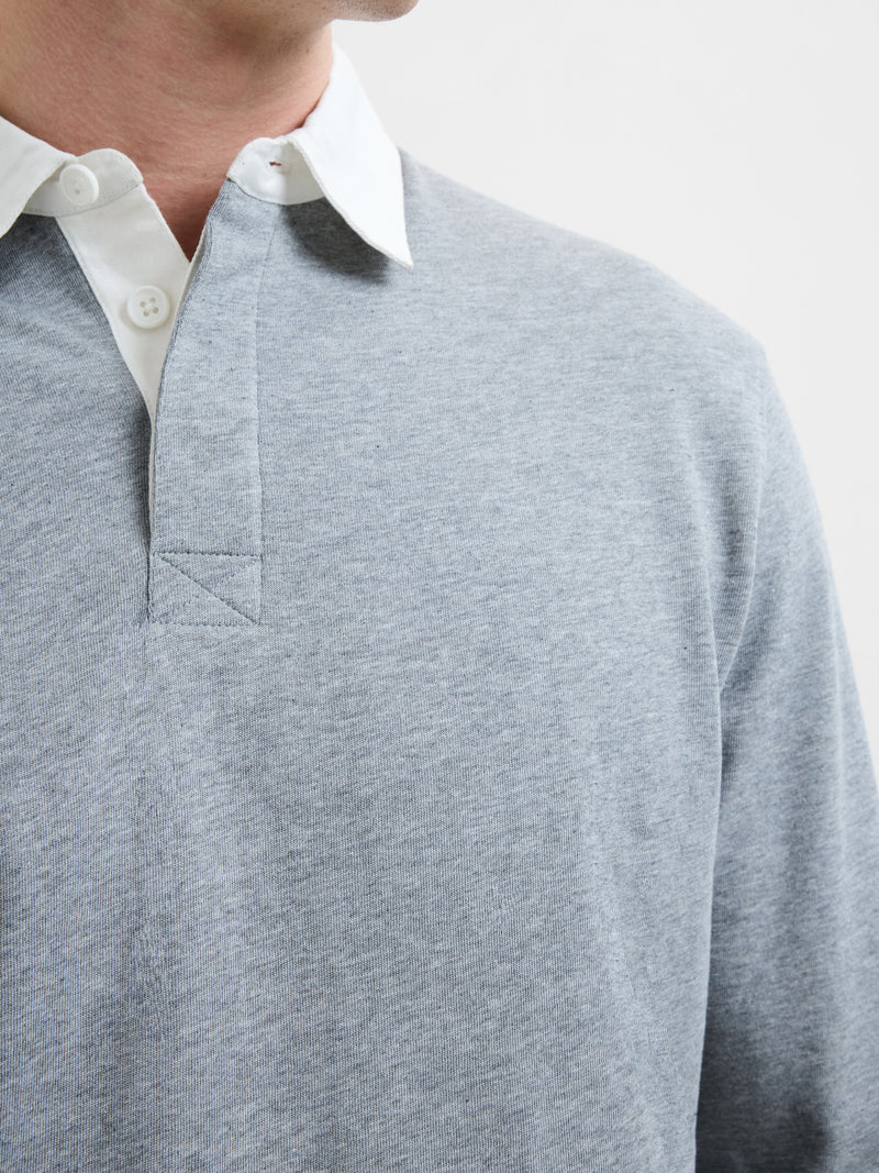 Plain Rugby Polo Long Sleeve Shirt