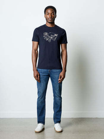 Short Sleeve Organic Turntable Graphic T-Shirt