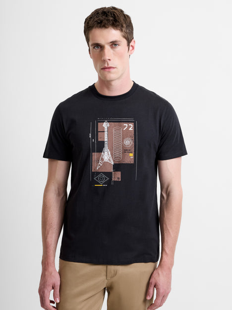 Camden Guitar Organic Graphic T-Shirt