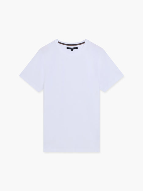 Extended Yoke Textured T-Shirt
