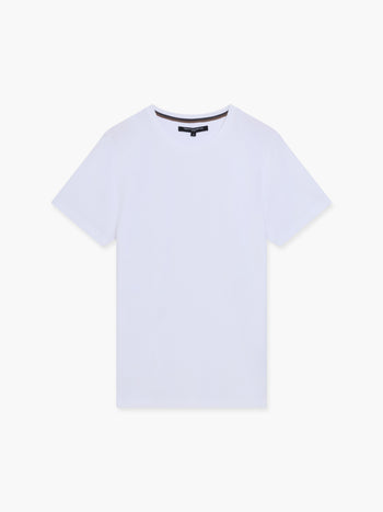 Extended Yoke Textured T-Shirt
