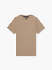 Extended Yoke Textured T-Shirt