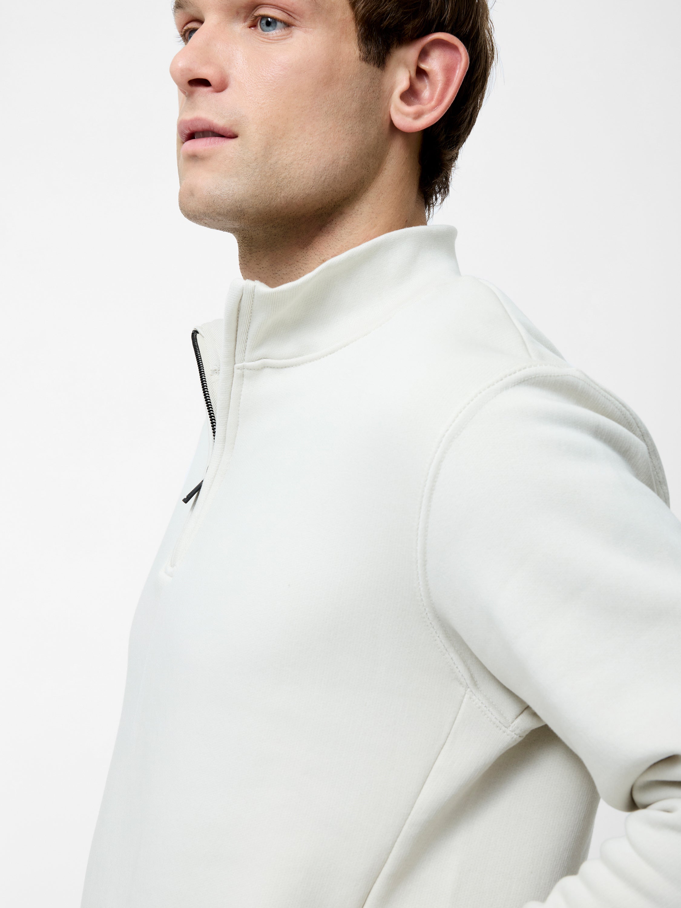 Half Zip Funnel Neck Sweatshirt