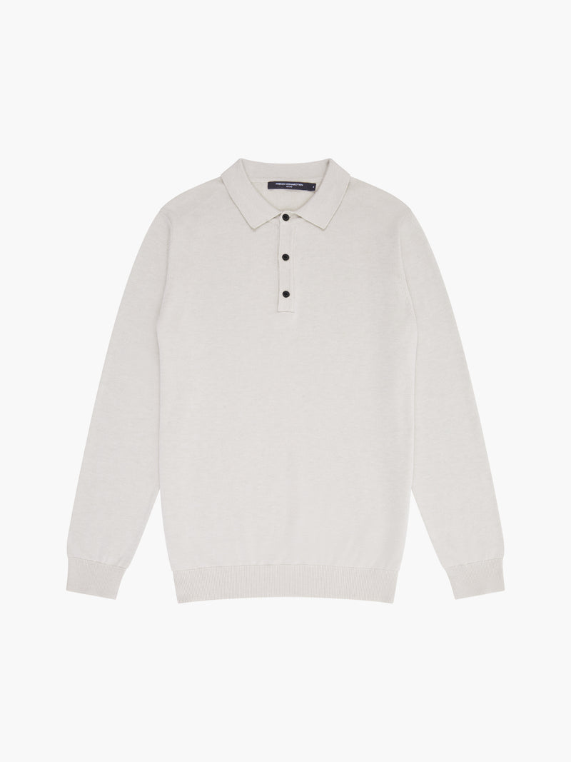 3 Button Knit Polo Shirt