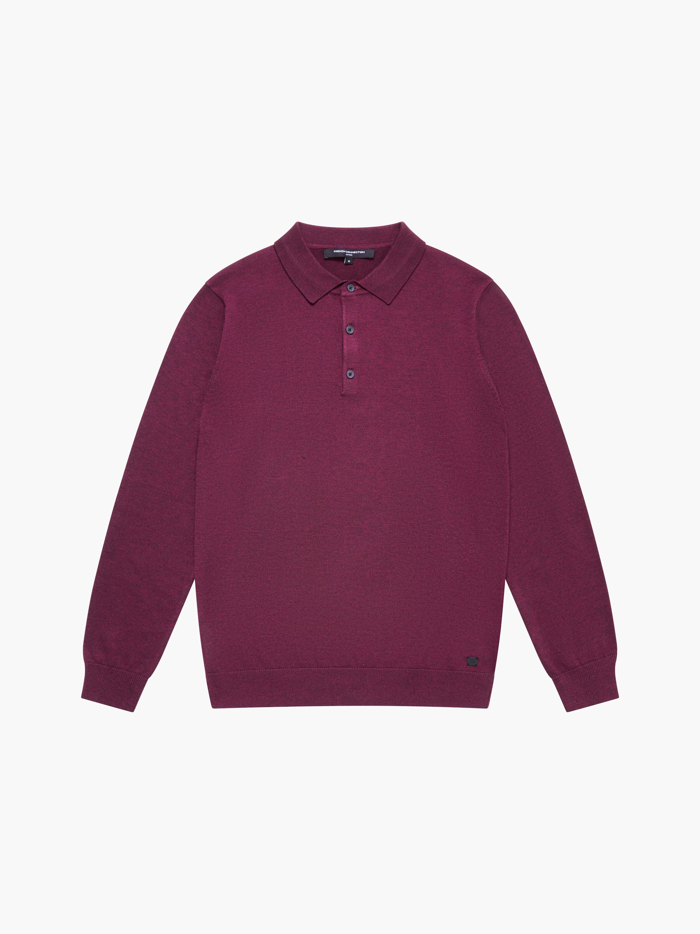 3 Button Knit Polo Shirt