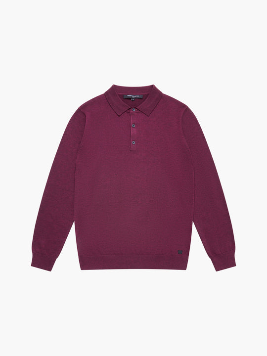 3 Button Knit Polo Shirt