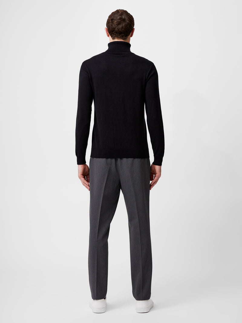 Viscose Blend Turtle Neck Jumper