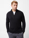 Half Zip Ribbed Knit Jumper