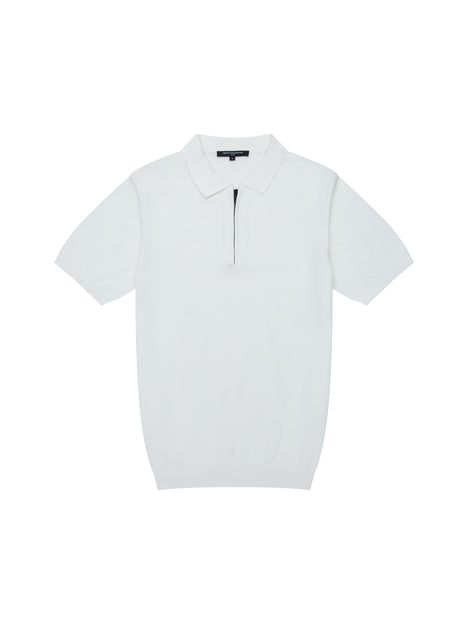 Knitted Zip Polo Shirt