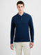 Box Knit Long Sleeve Polo Collar Jumper