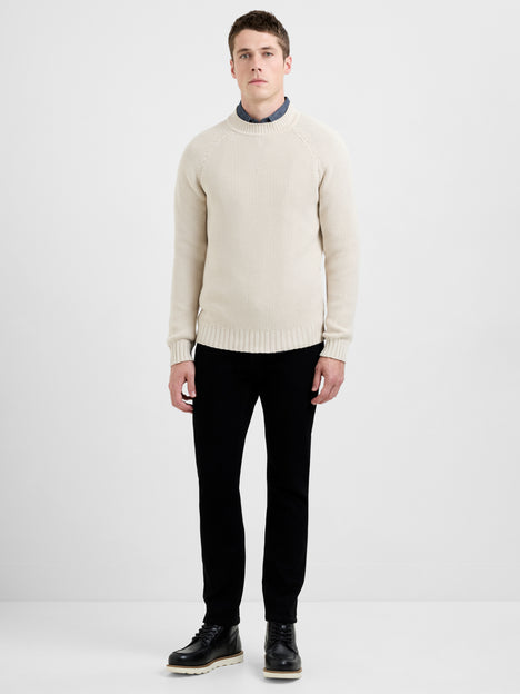 Crew Neck Pearl Stitch Jumper