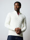 Half Zip Cable Knit Jumper