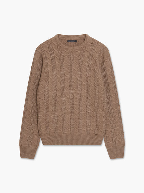 Cable Knit Crew Neck Jumper
