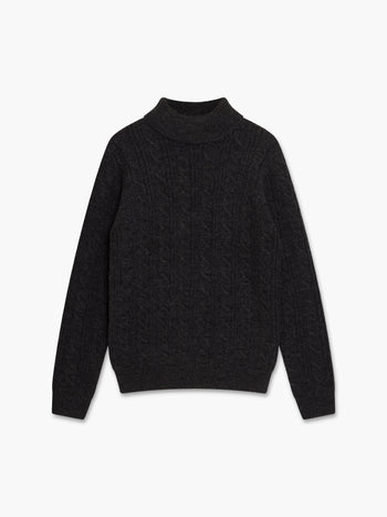 Roll Neck Cable Knit Jumper
