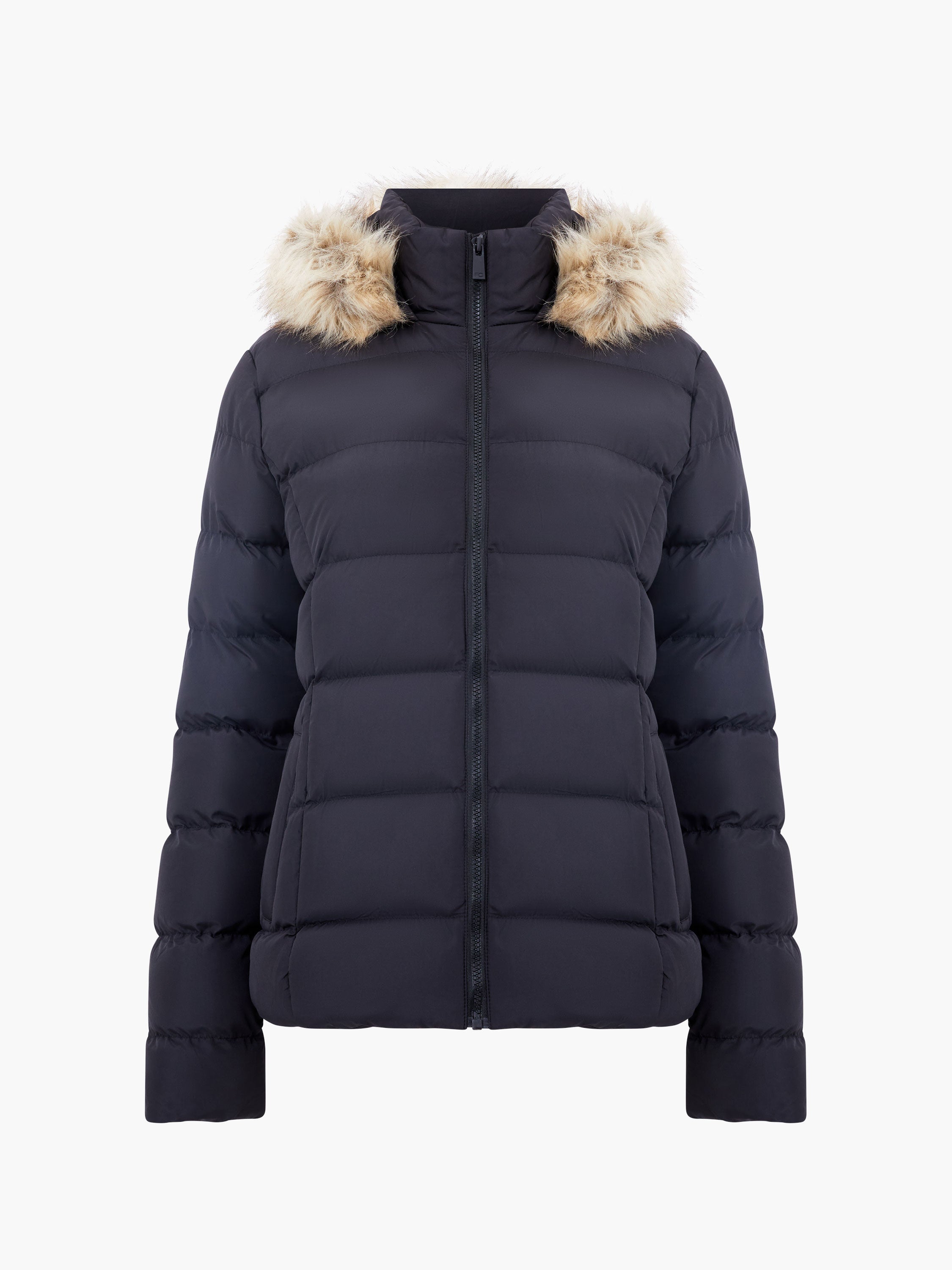 Faux Fur Hooded Puffer Jacket