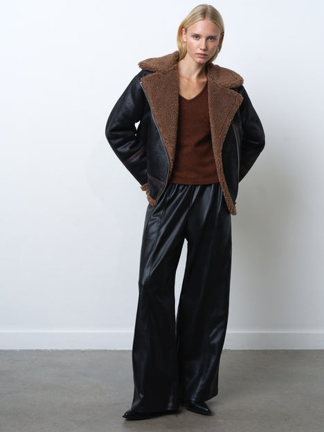 Suedette Zip Up Jacket