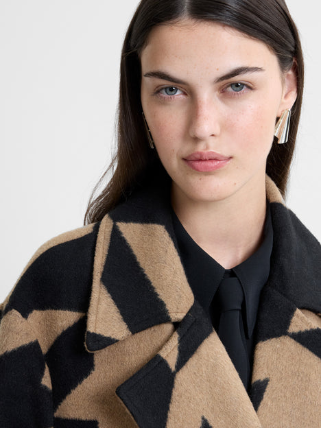 Lucilla Houndstooth Coat