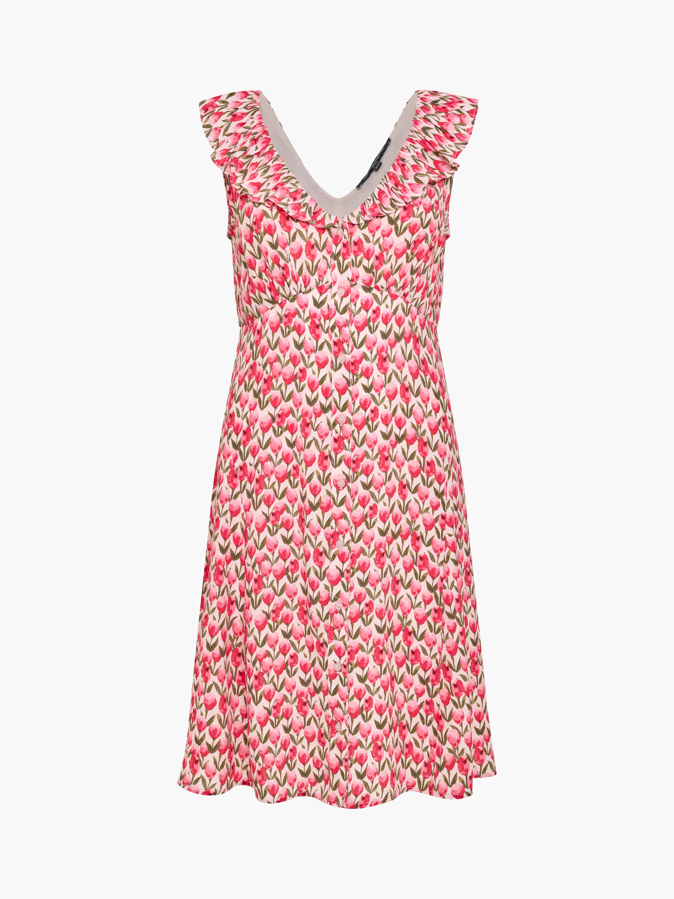 Tula Eco Floral Frill V-Neck Tea Dress