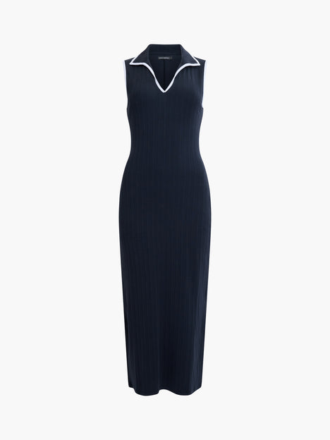 Sassia Rib Polo Neck Midi