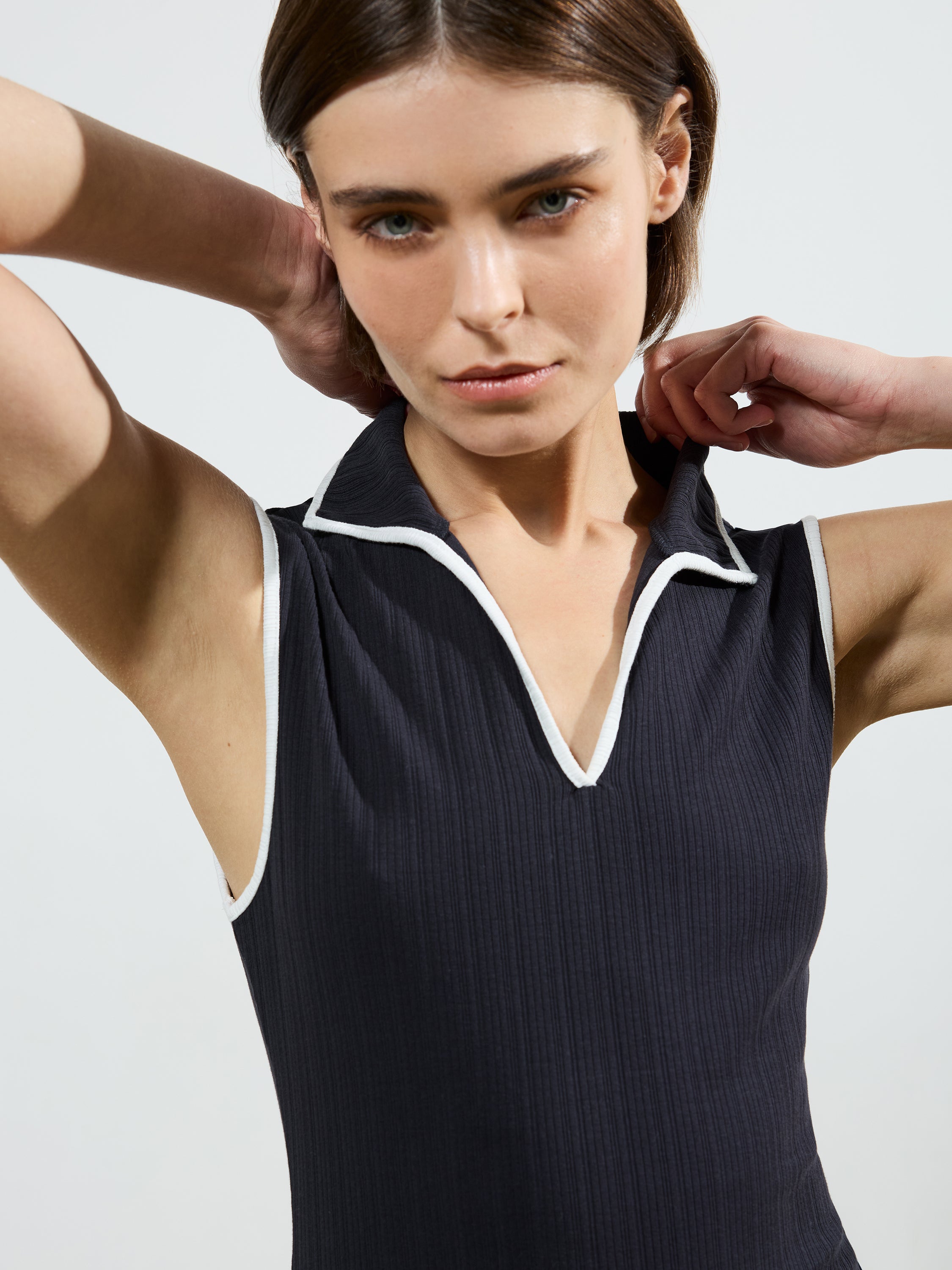Sassia Rib Polo Neck Midi