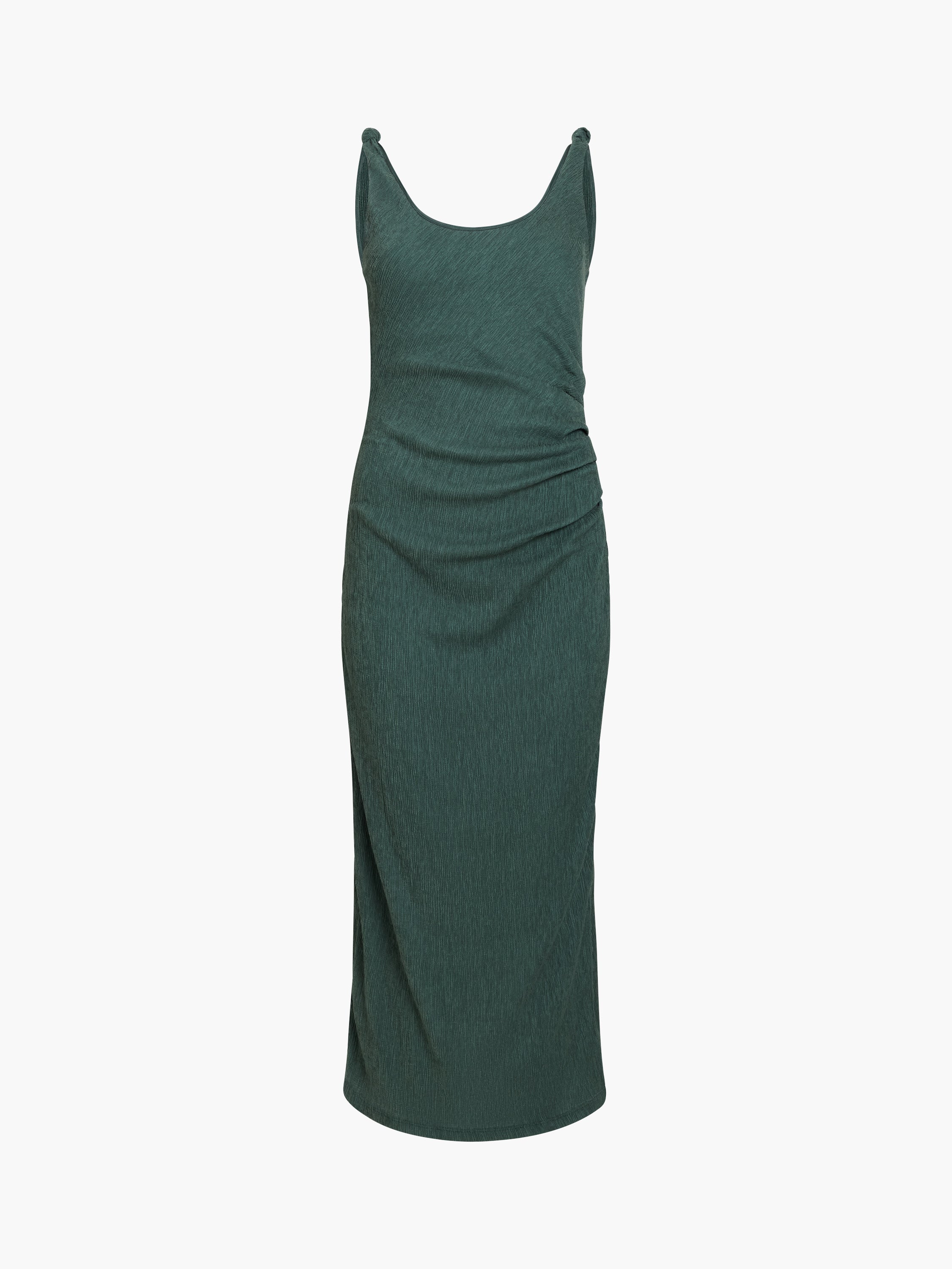 Trixie Textured Knot Strap Midi Dress