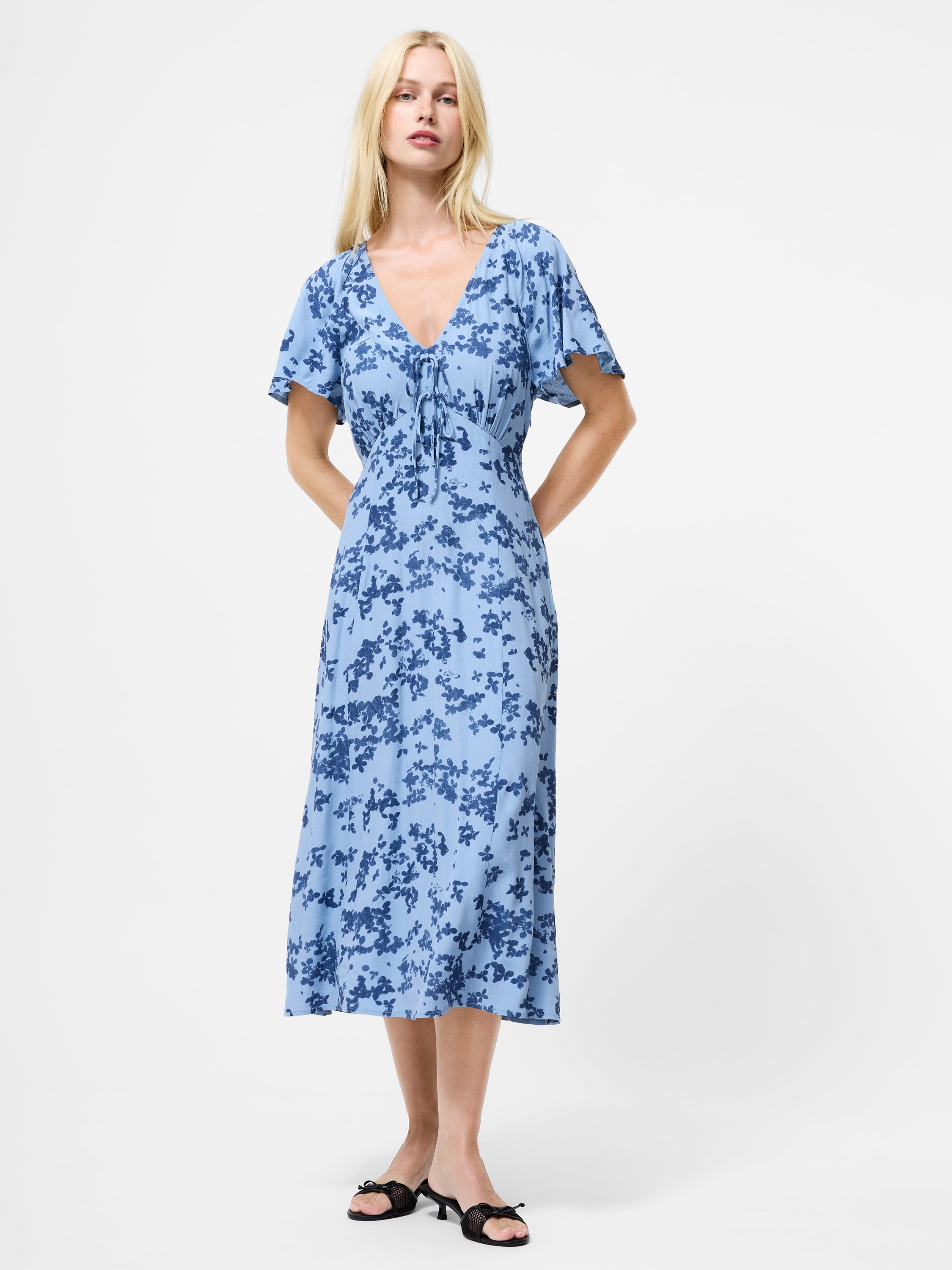 Lizzy Delphine Eco V-Neck Midi Dress