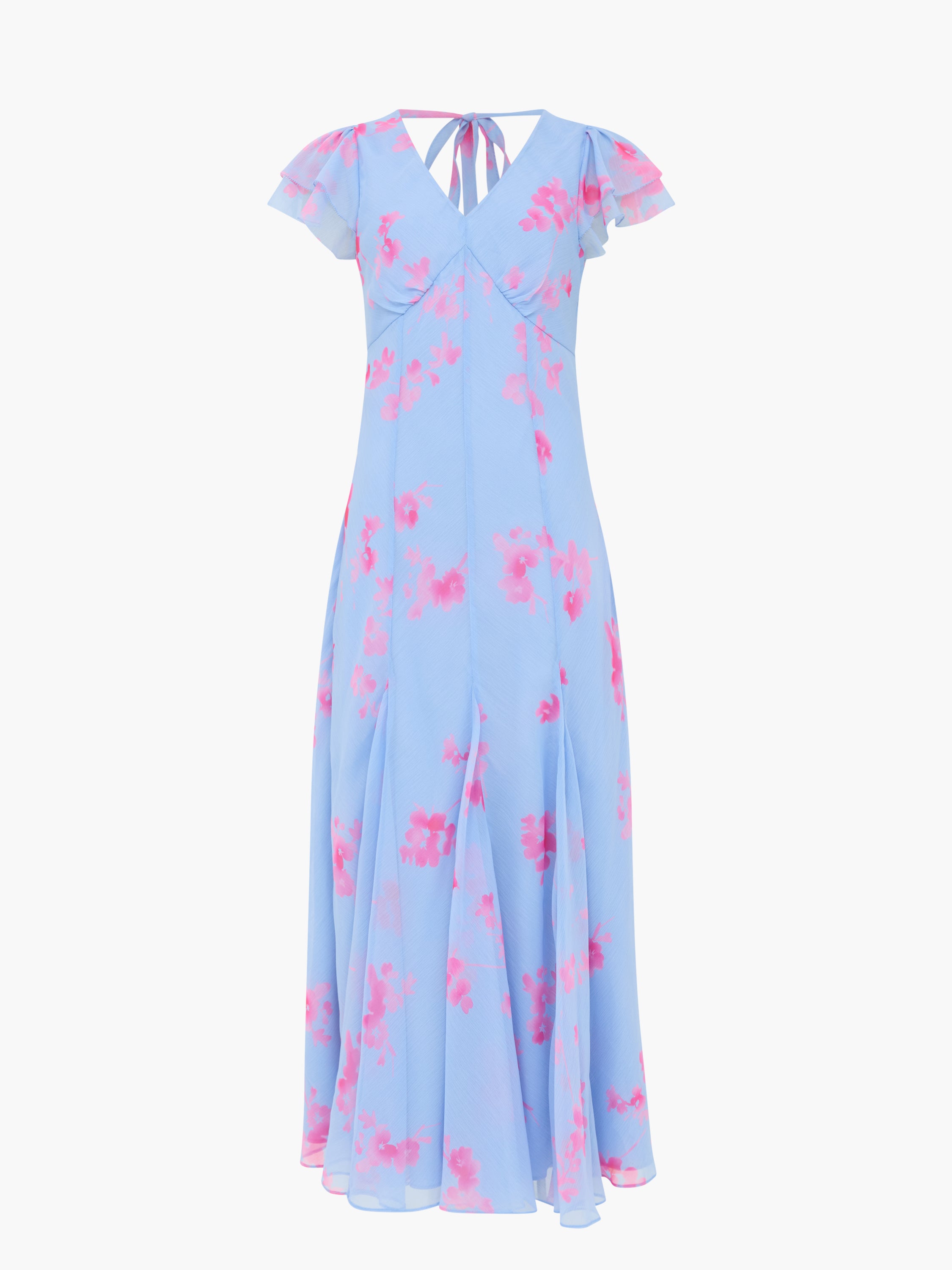 Myla Chiffon Open Back Floral Tea Dress