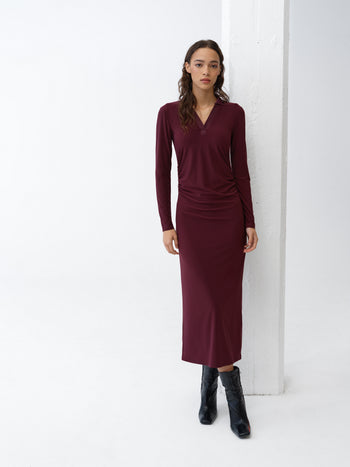 Samira Polo Neck Midi Dress