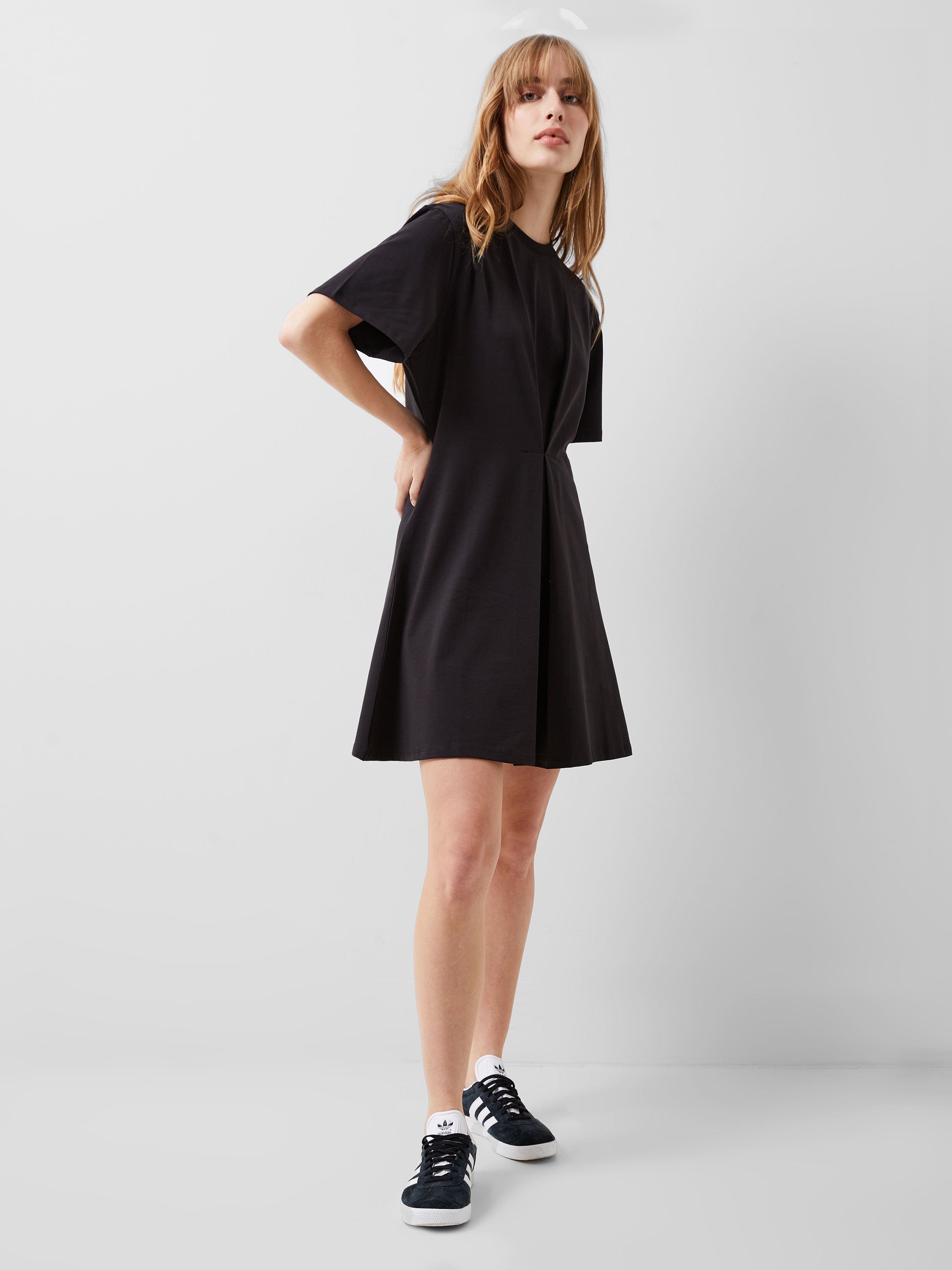 Rallie Cotton Box Pleat T-Shirt Mini Dress