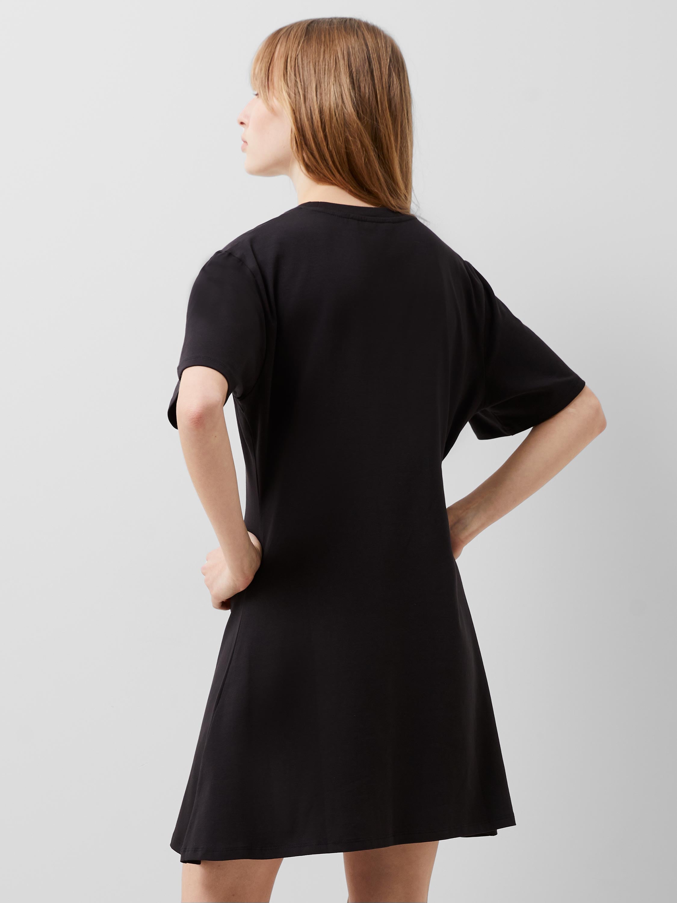 Rallie Cotton Box Pleat T-Shirt Mini Dress