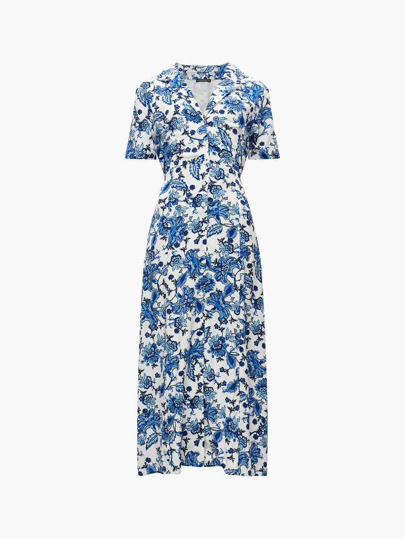 Rever Print Midi Dress