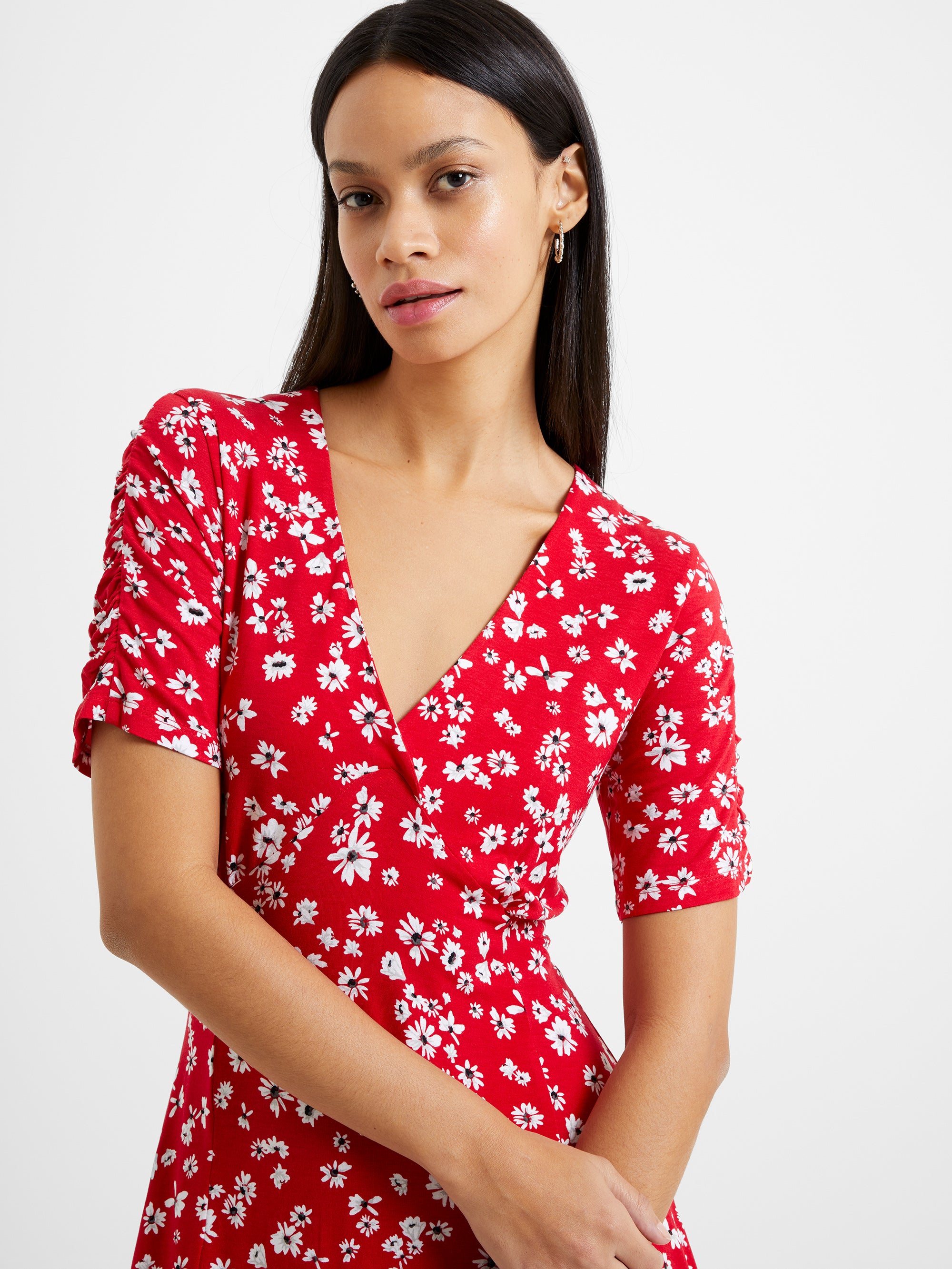 Floral V-Neck Flippy Dress