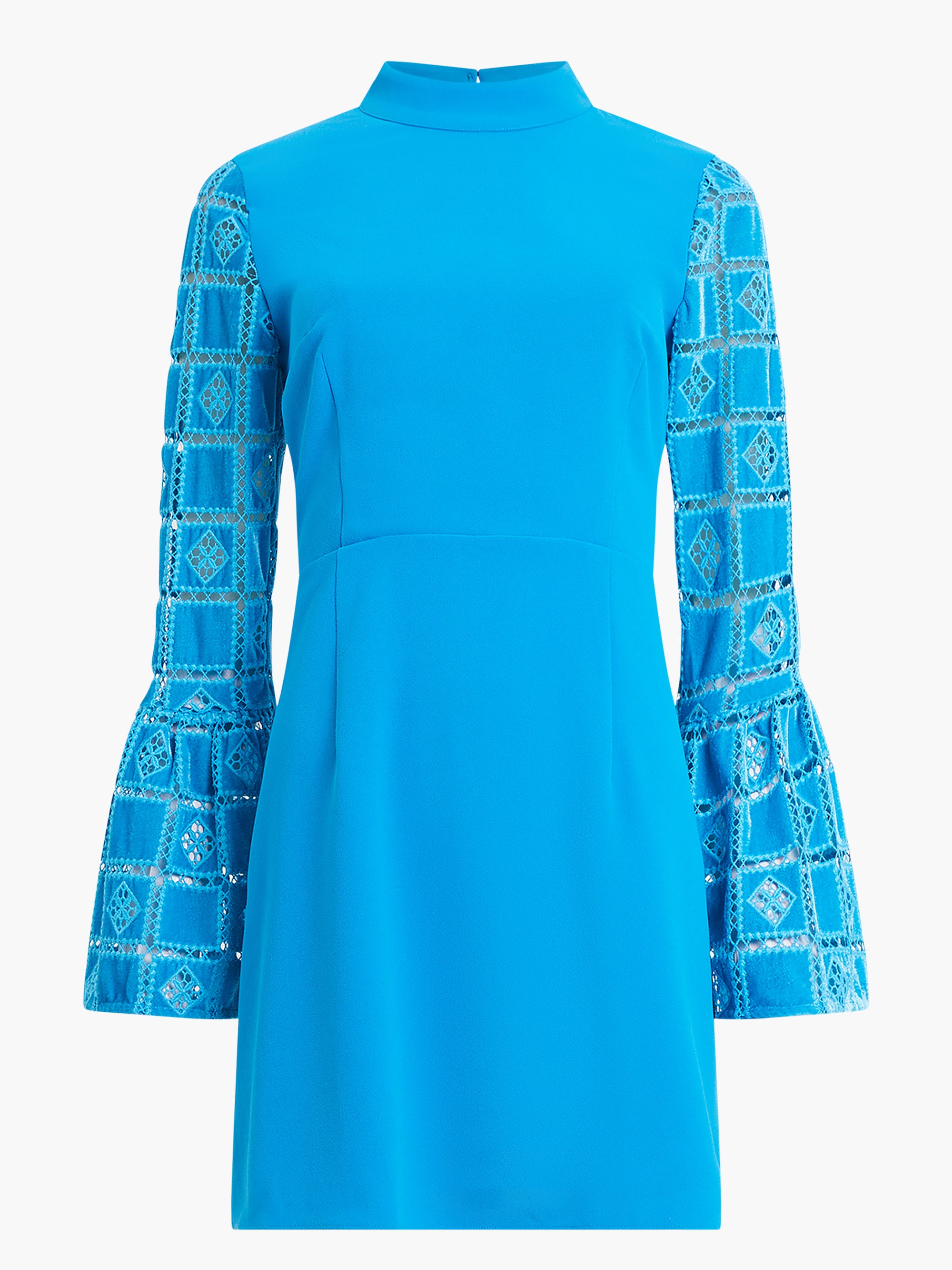 Garnet Velvet Lace Mini Dress