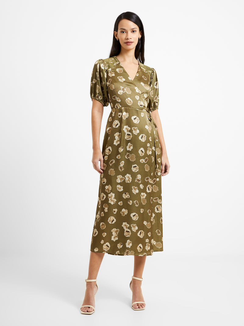 Bronwyn Aleeya Satin Midi Dress