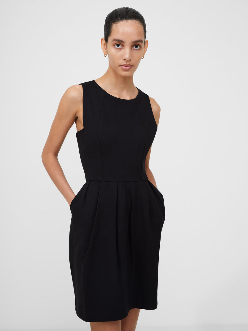 Sleeveless Pocket Shift Dress