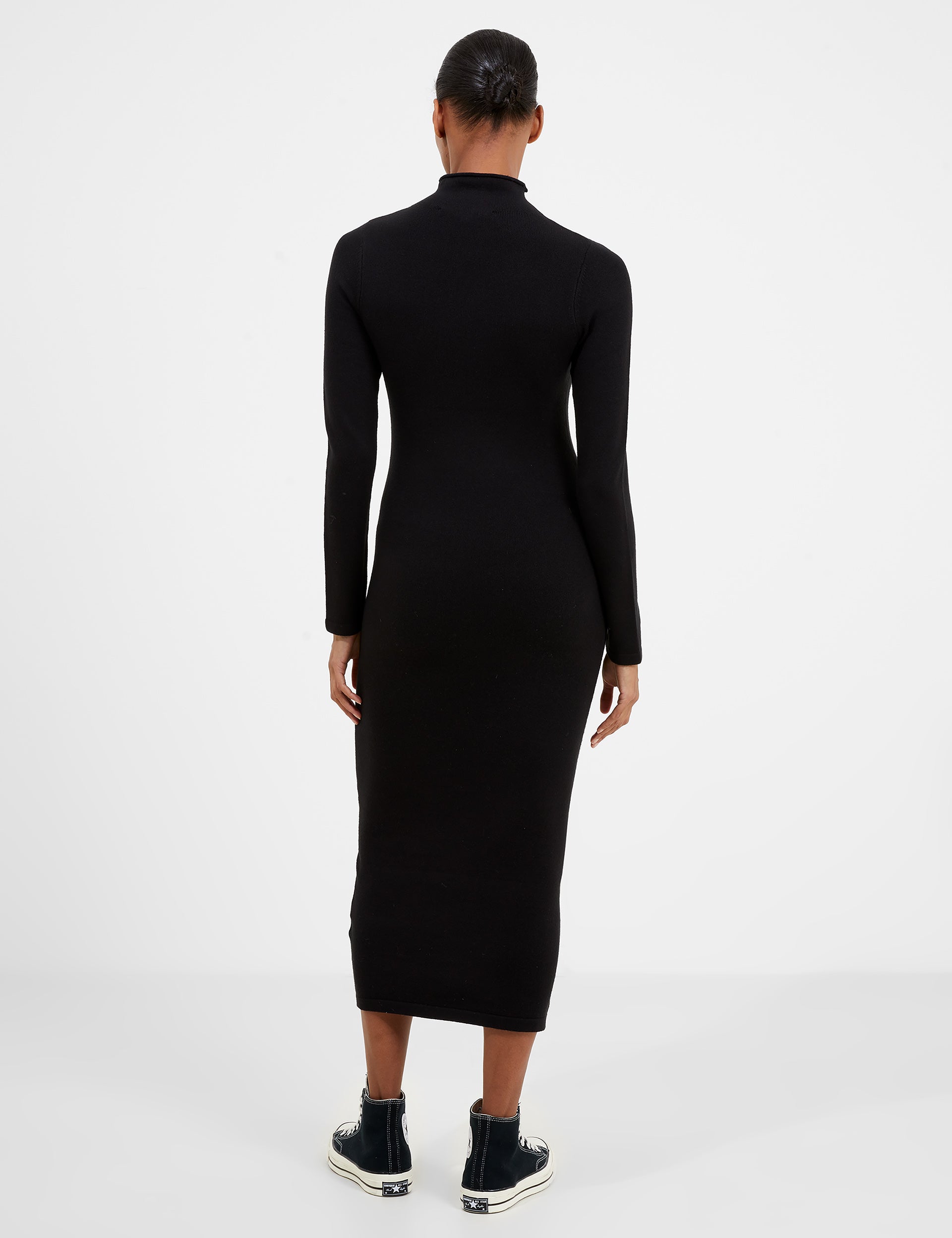 Babysoft Roll Neck Midi Dress