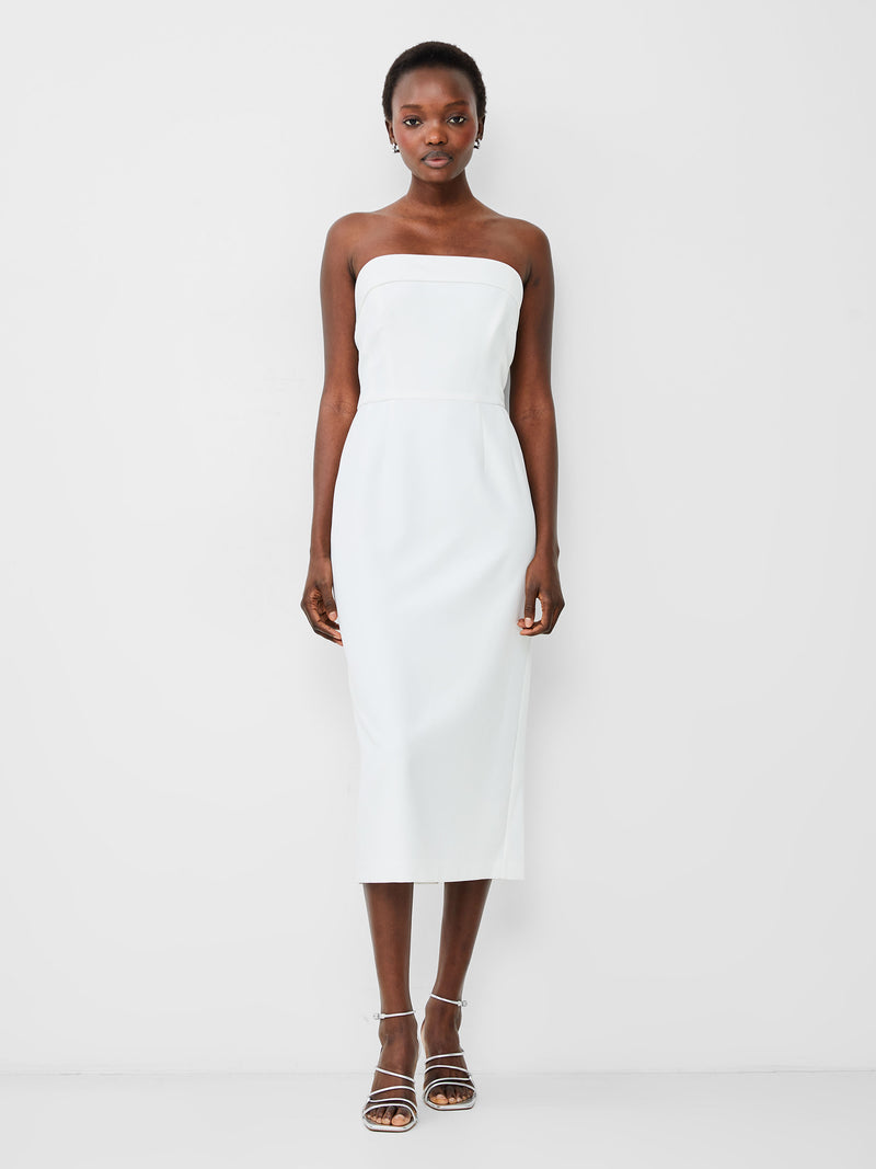Echo Crepe Bandeau Midi Dress