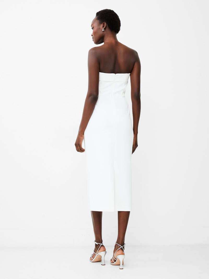 Echo Crepe Bandeau Midi Dress