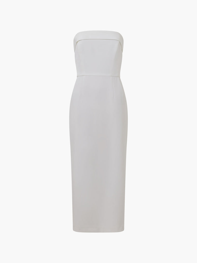 Echo Crepe Bandeau Midi Dress