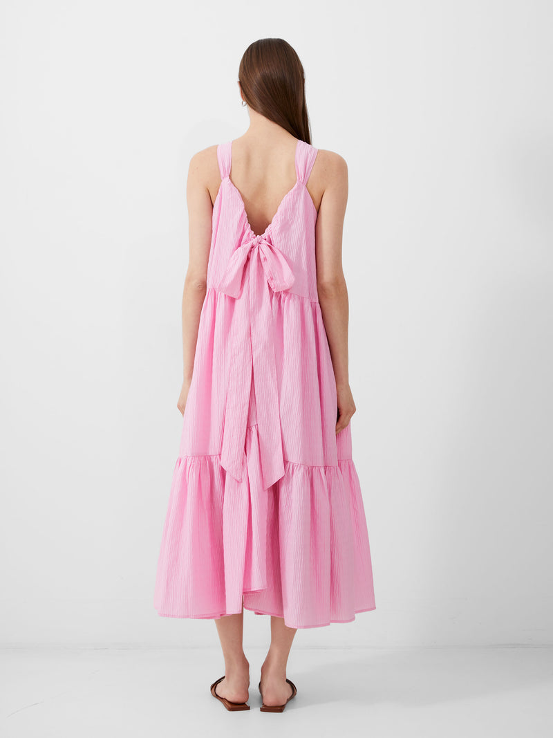 Aleska Textured Midaxi Dress