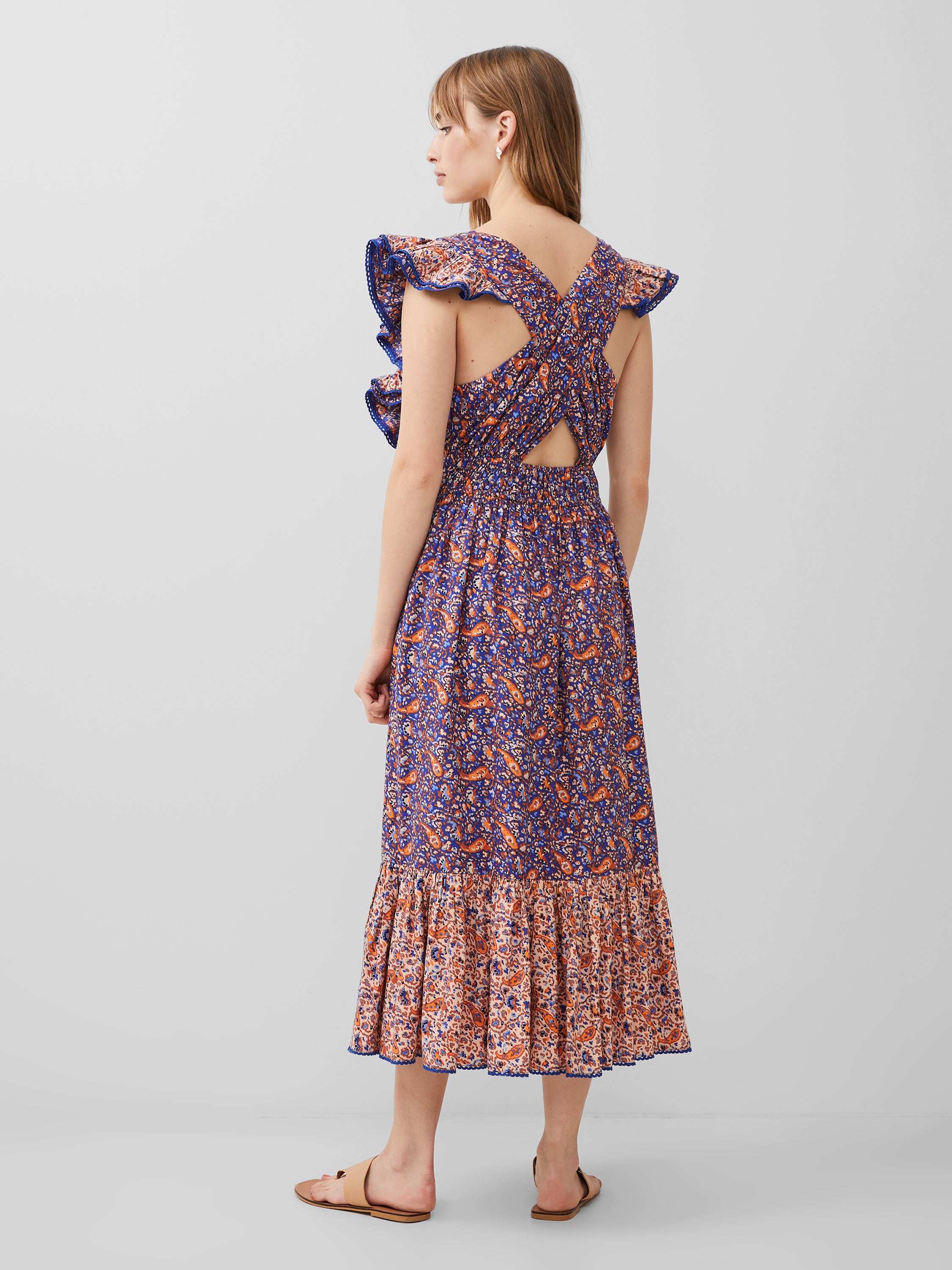 Anathia Blaire Frill Midi Dress