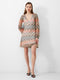 Rudy Textured Stripe Mini Dress