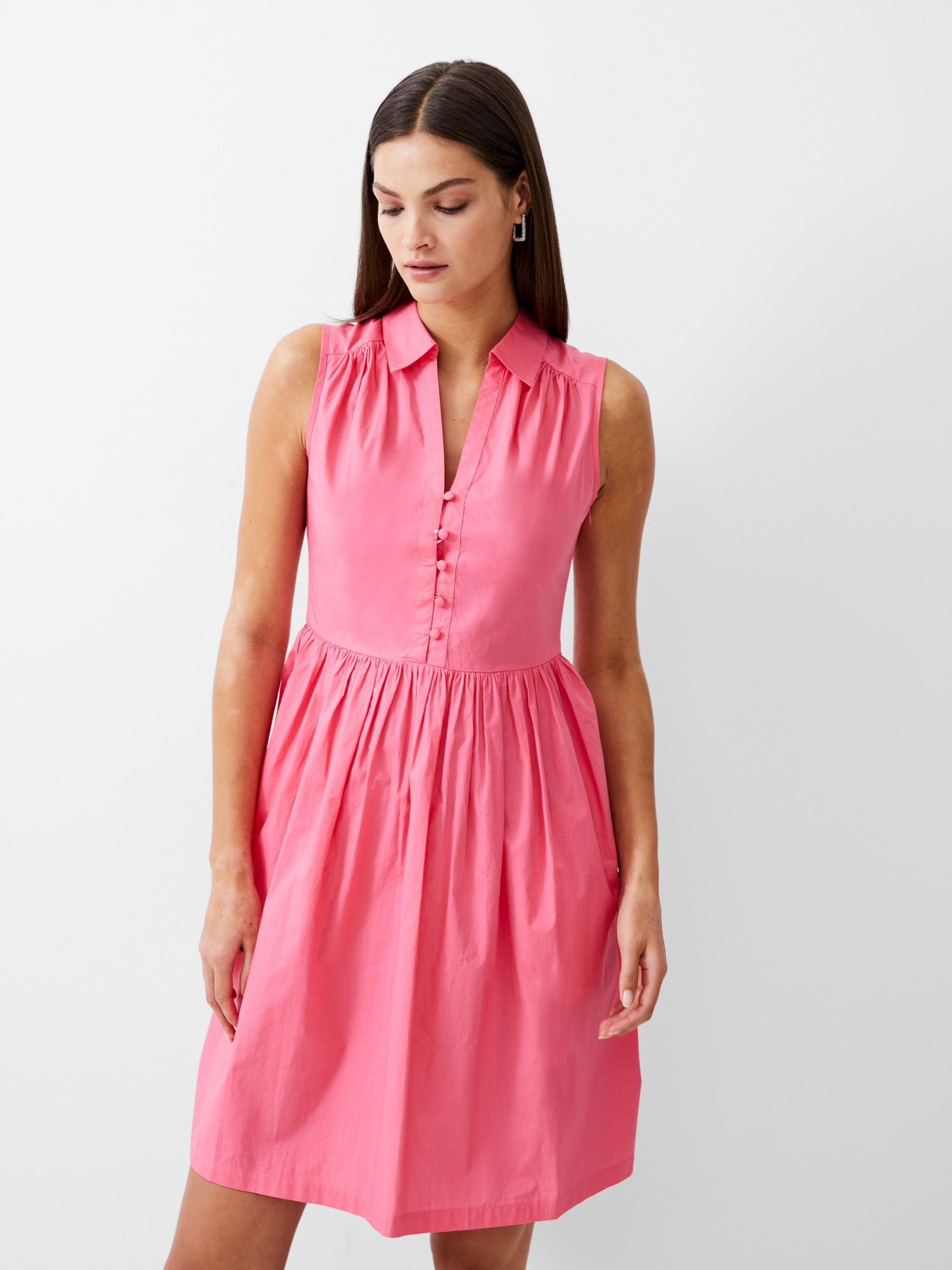 Sleeveless Smock Dress