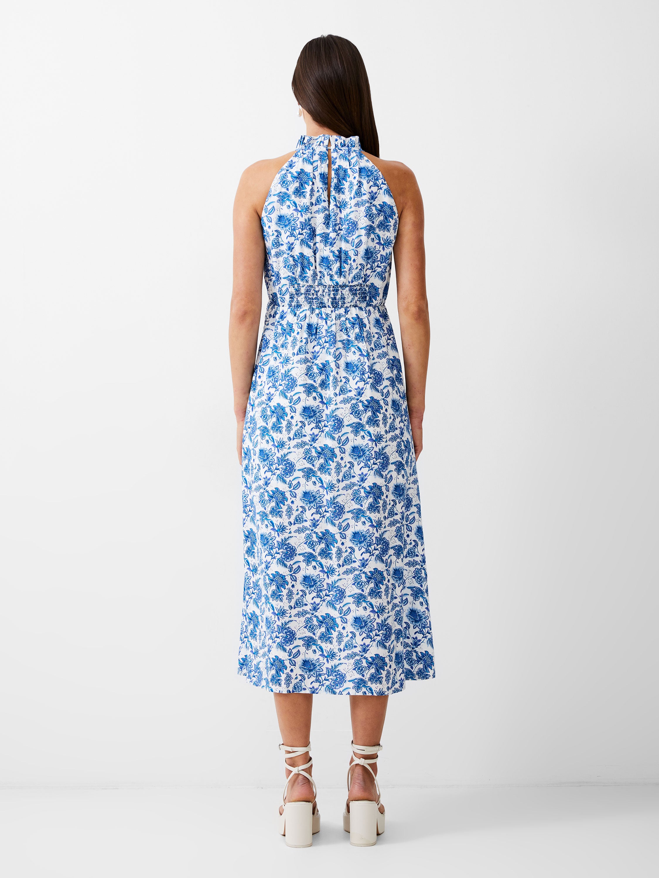 Cosette Halterneck Keyhole Midi Dress