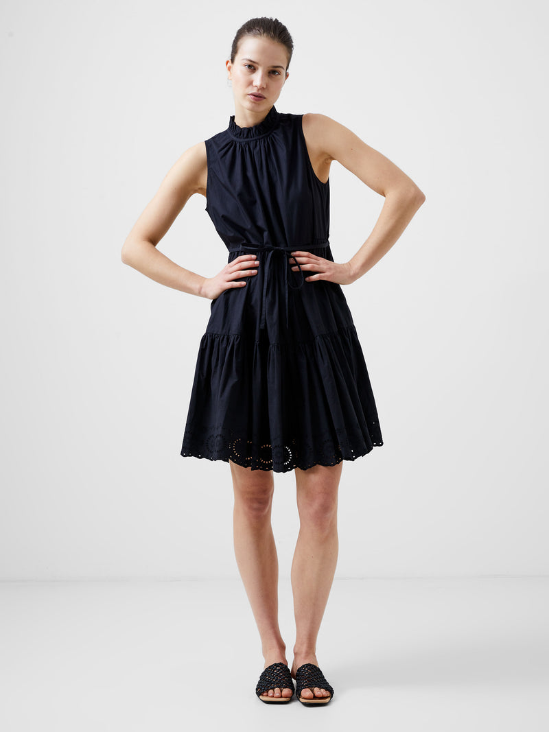 Tiered Broderie Mix Dress