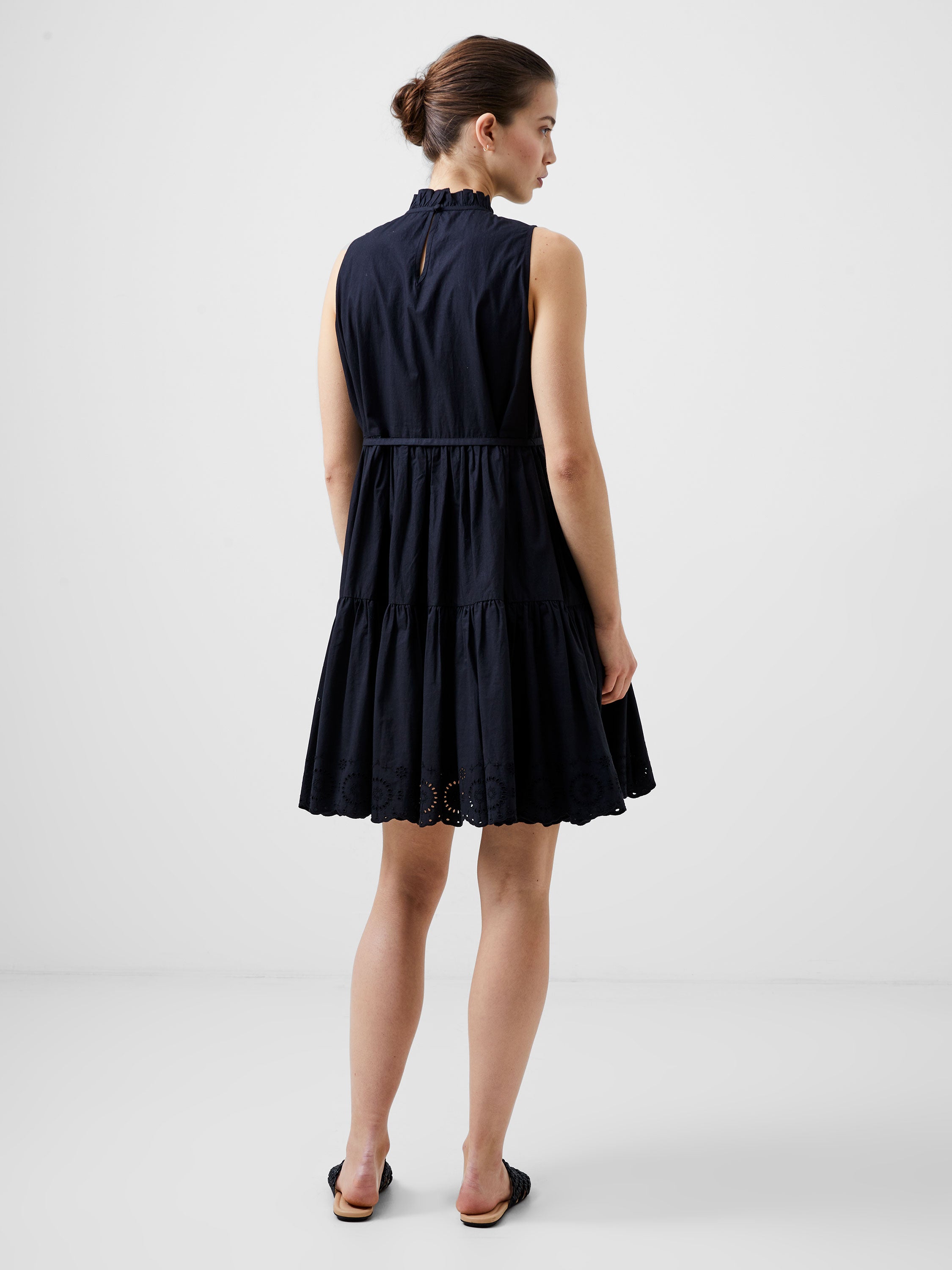 Tiered Broderie Mix Dress
