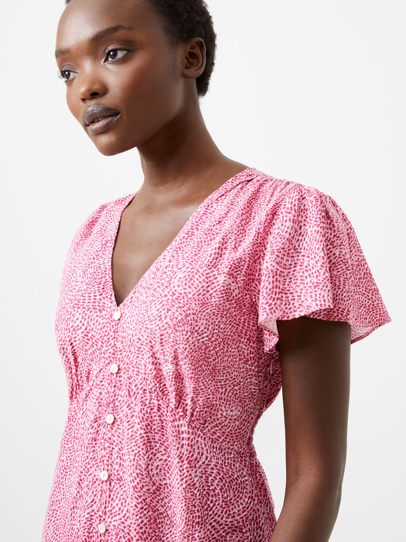 Bernice Button-Through Midi Dress