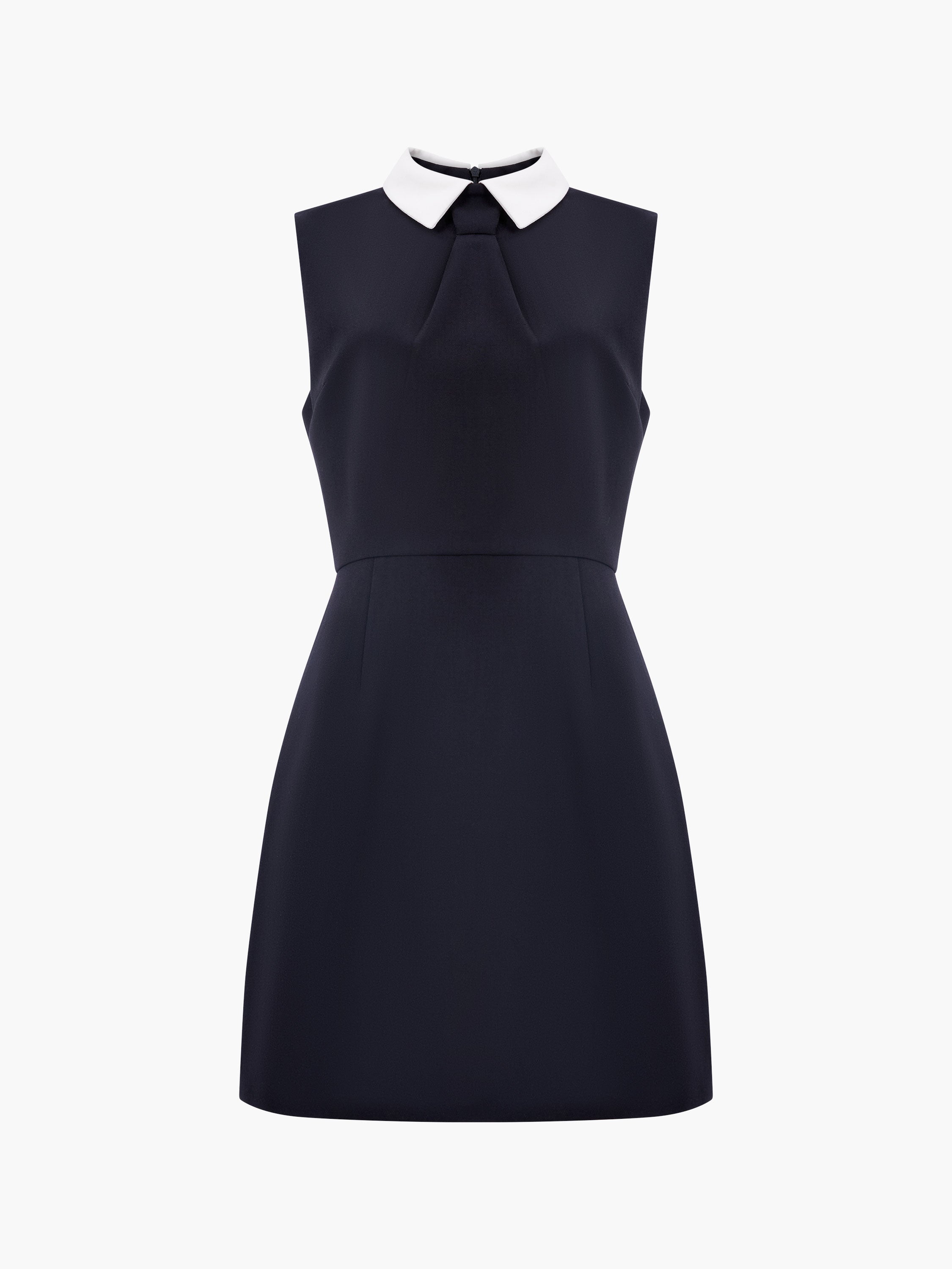 Gemma Collared Tie Sleeveless Mini Dress
